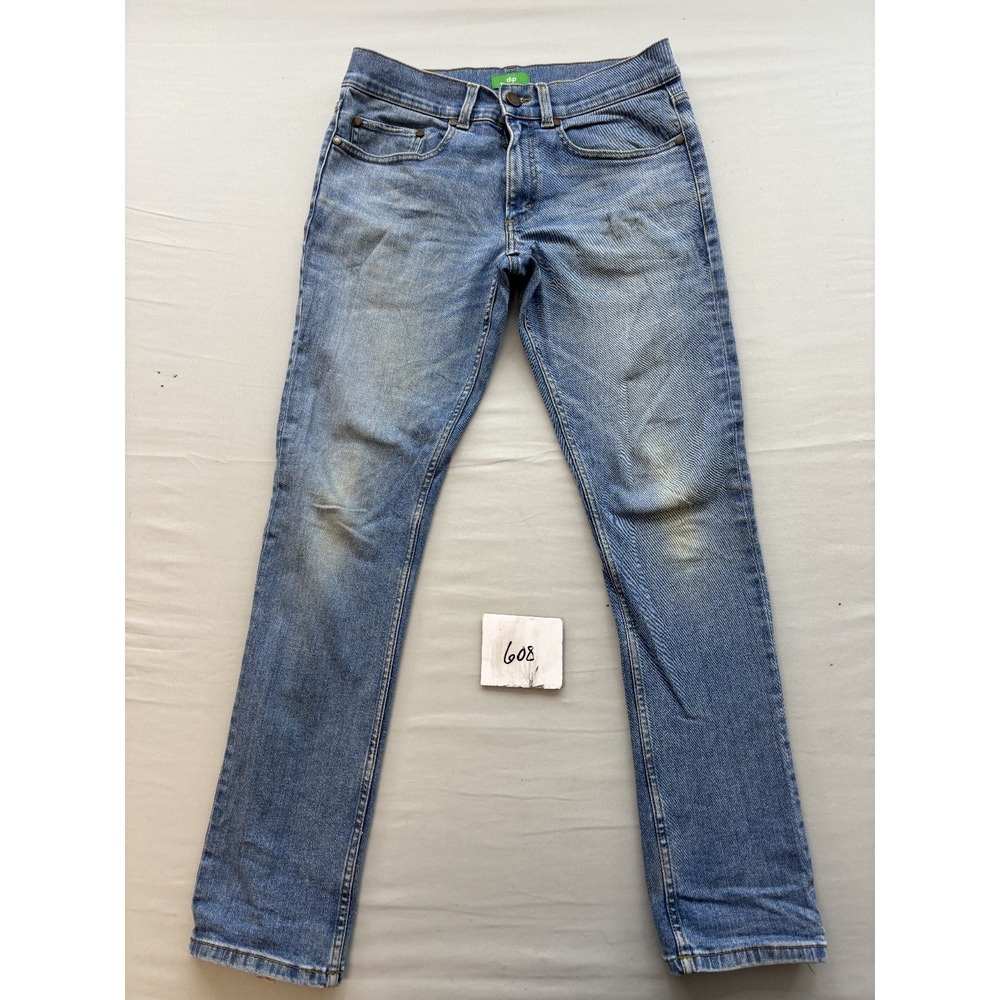 DIP Mens Blue Light Wash Straight Leg Denim Jeans 30x32